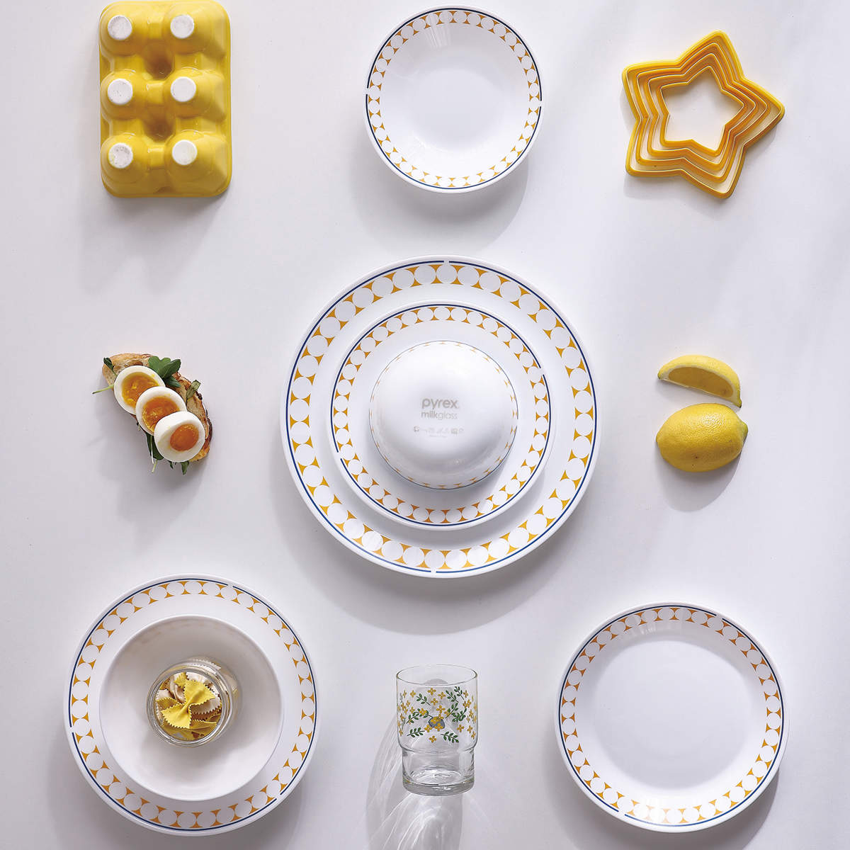 PYREX（パイレックス） ボウル 21.5cm Pyrex Milk Glass 強化ガラス