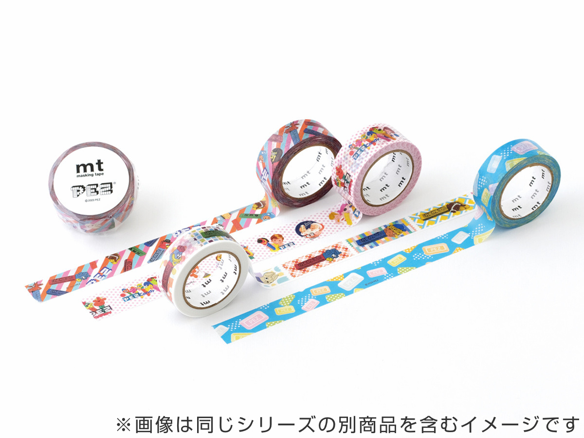 マスキングテープ mt PEZ ランダムキャンディ 15mm×7m （ マステ カモ