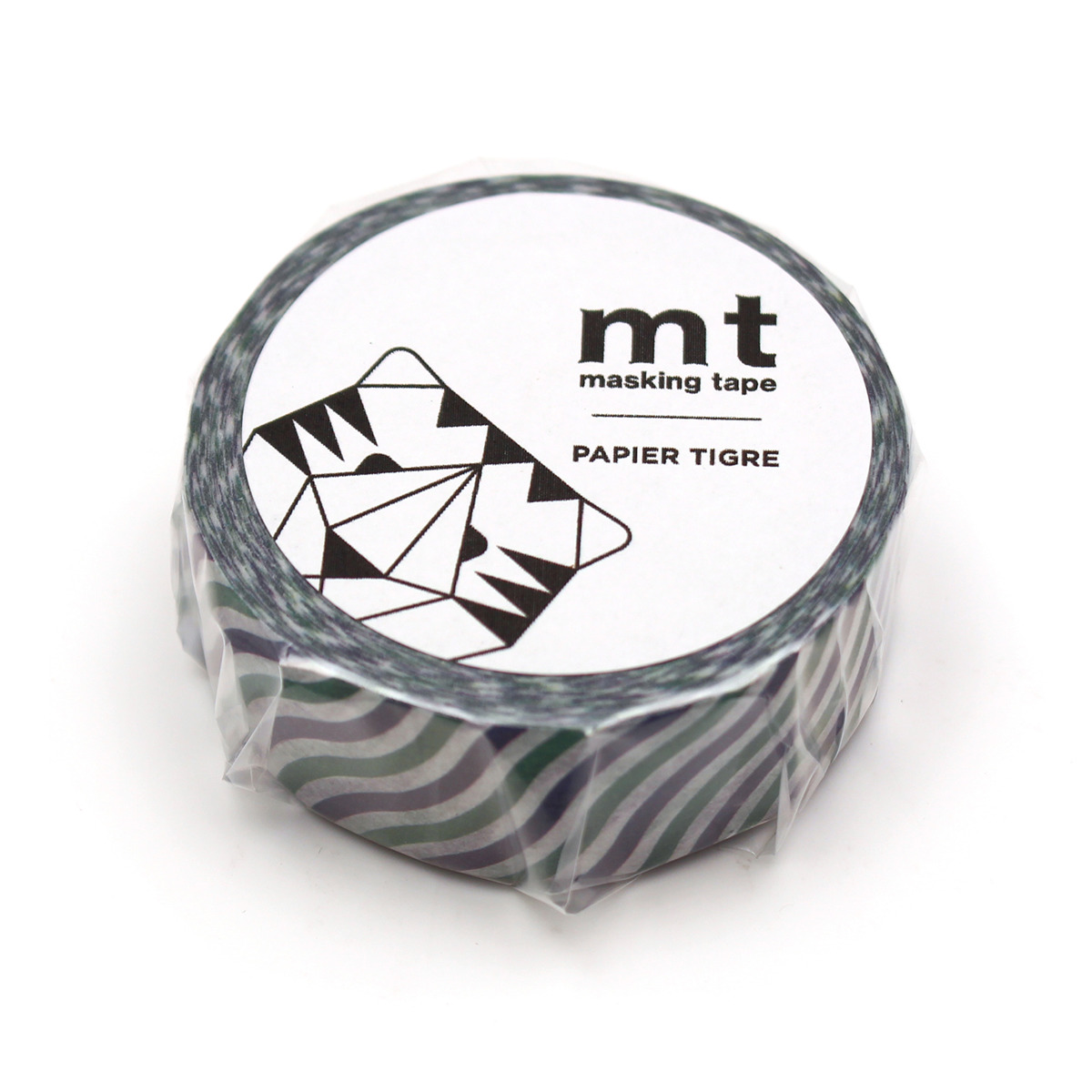 マスキングテープ mt PAPIER TIGRE Waves 15mm×7m （ マステ カモ井