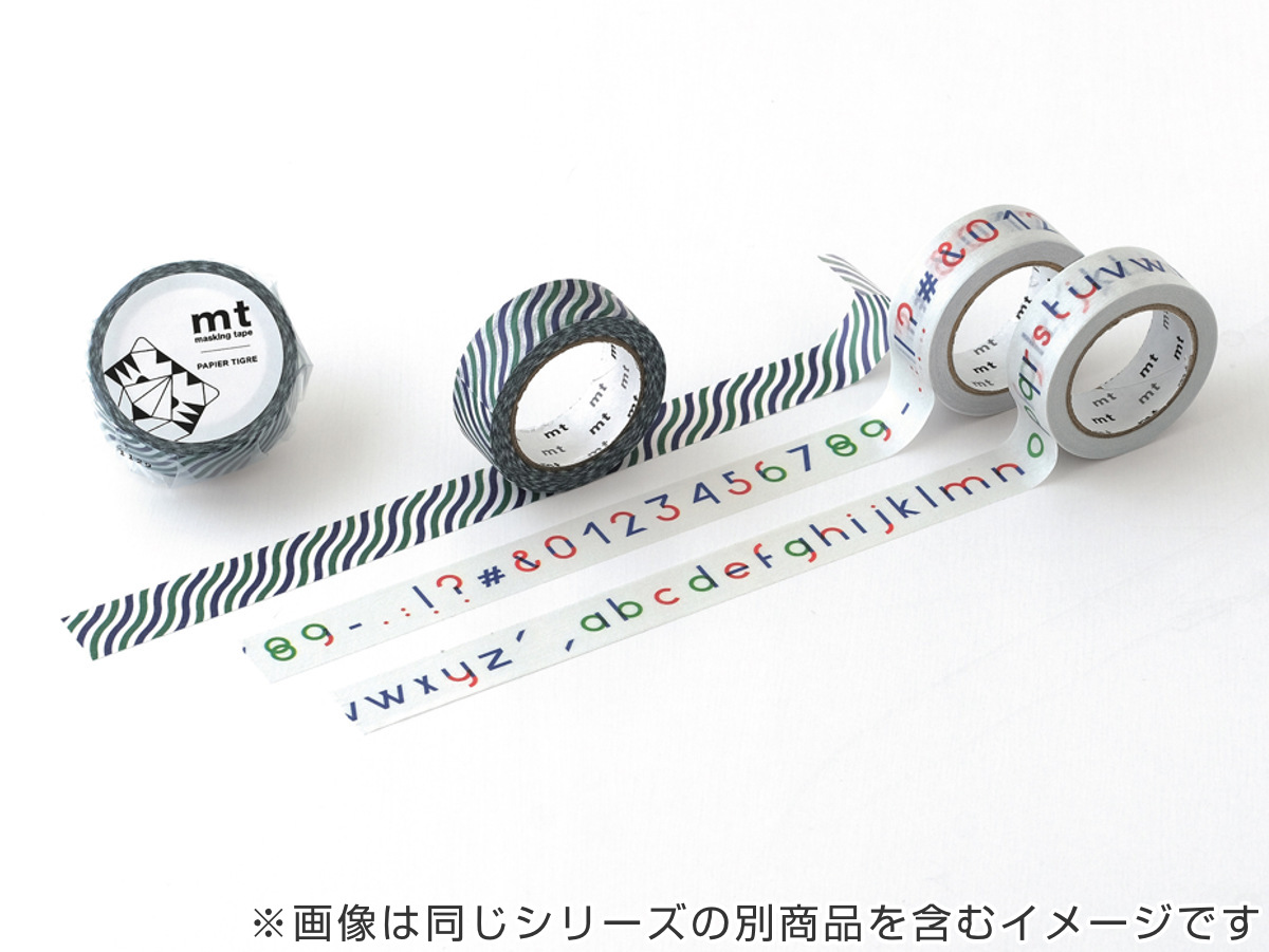 マスキングテープ mt PAPIER TIGRE Waves 15mm×7m （ マステ カモ井