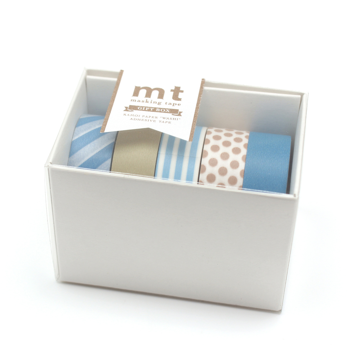 マスキングテープ mt ギフトボックス 5種入り グレイッシュ 15mm×7m