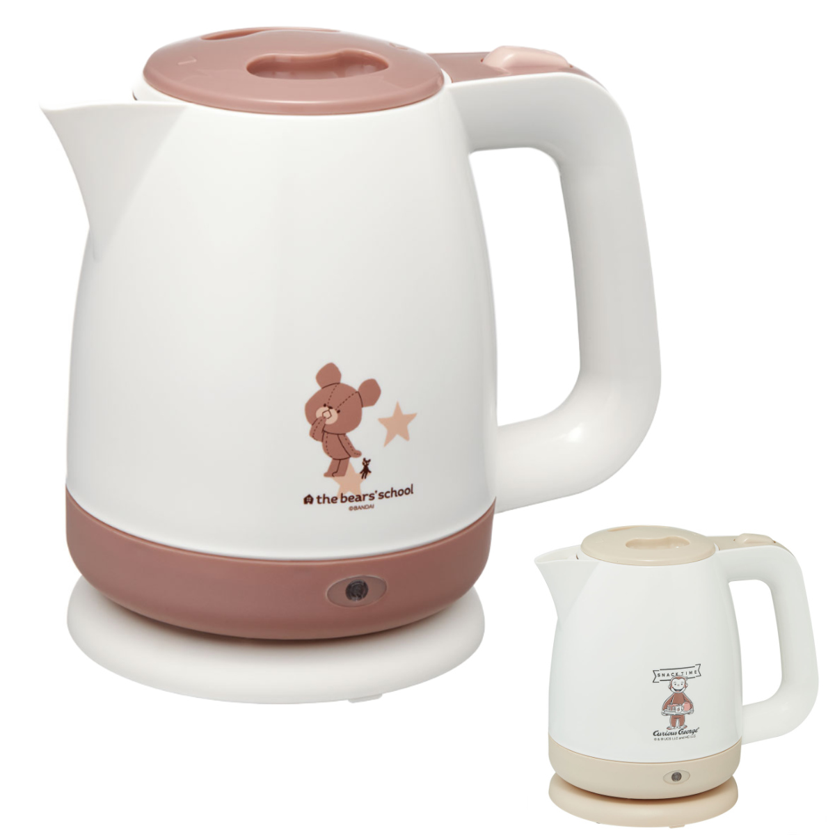スケーター 電気ケトル 1.1L キャラクター （ くまのがっこう おさるの