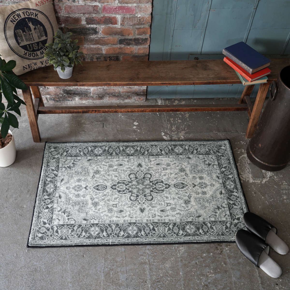 ERARE（エラーレ） 玄関マット 60x90cm 屋内 モノトーン （ 玄関