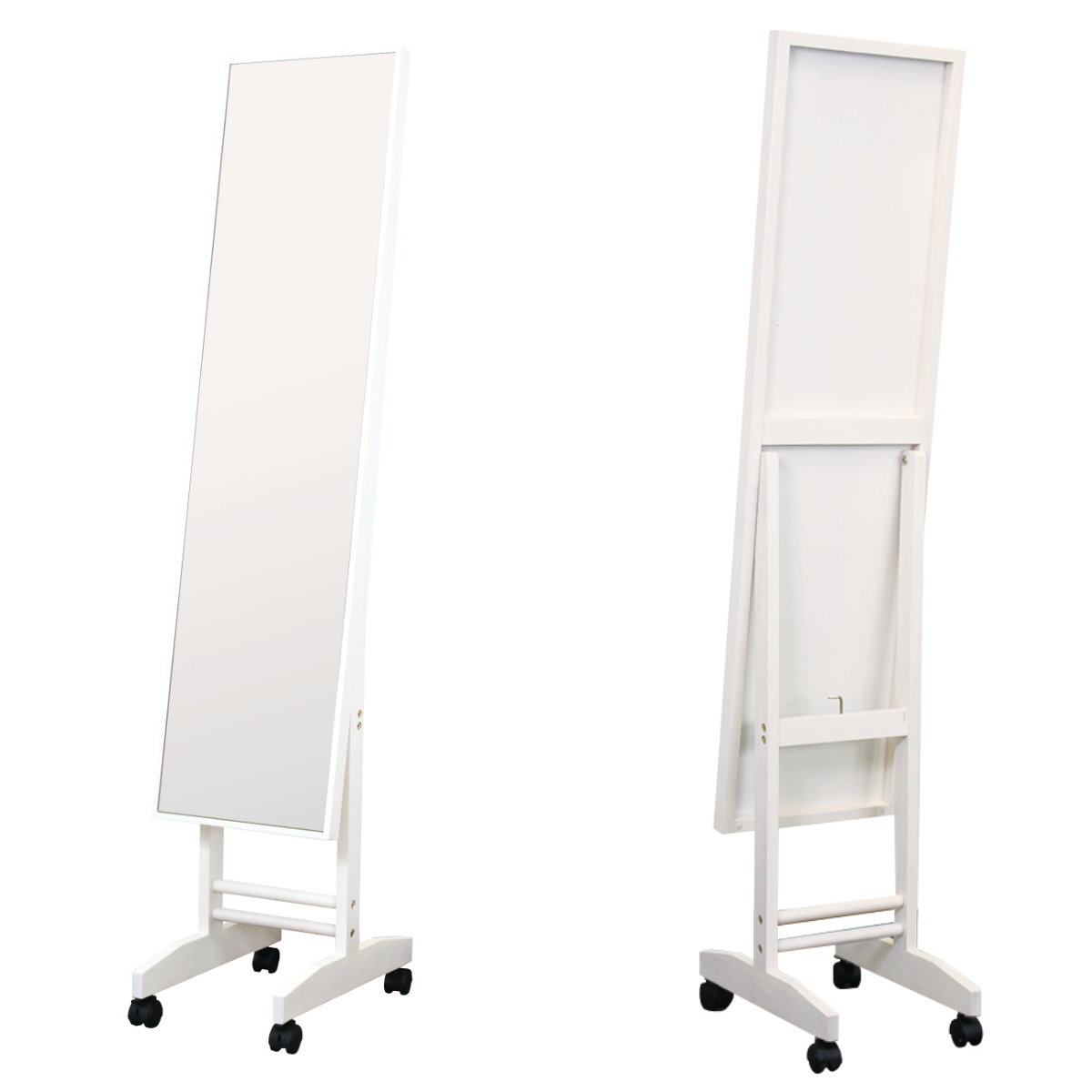 塩川光明堂 スタンドミラー 32×150cm 全身 キャスター （ 姿見 鏡