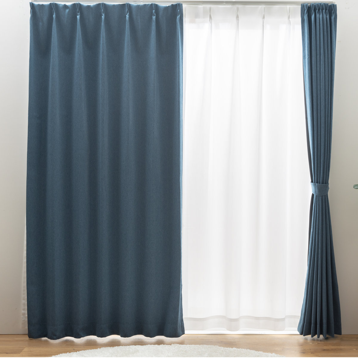 ユニベール（UNIVERS） カーテン 2級遮光 形状記憶カーテン 幅100cm×丈