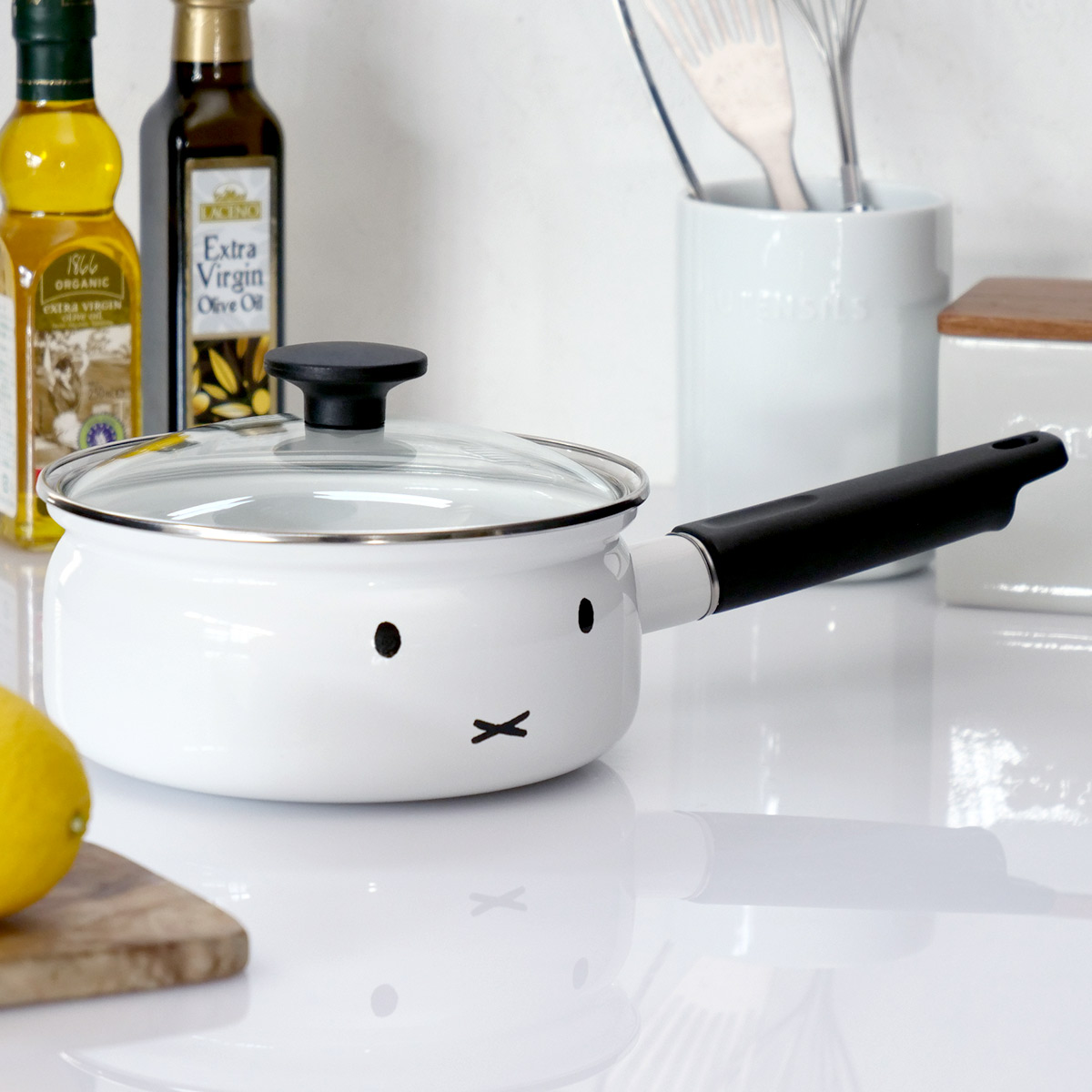 miffyface Series 片手鍋 18cm IH対応 富士ホーロー ミッフィー