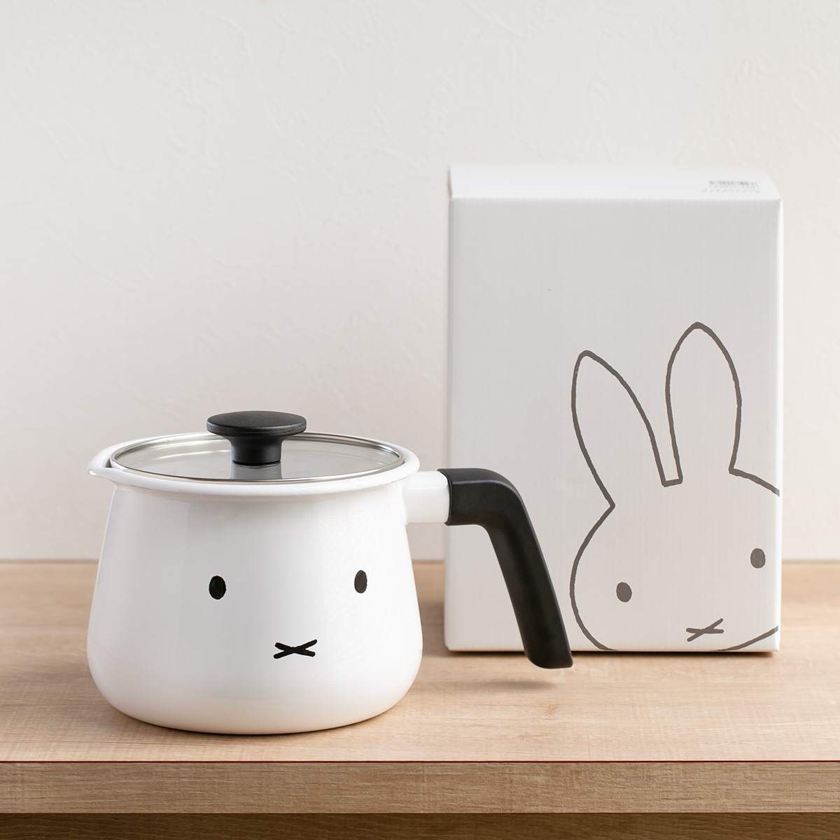 miffyface Series マルチポット 16cm IH対応 富士ホーロー ミッフィー