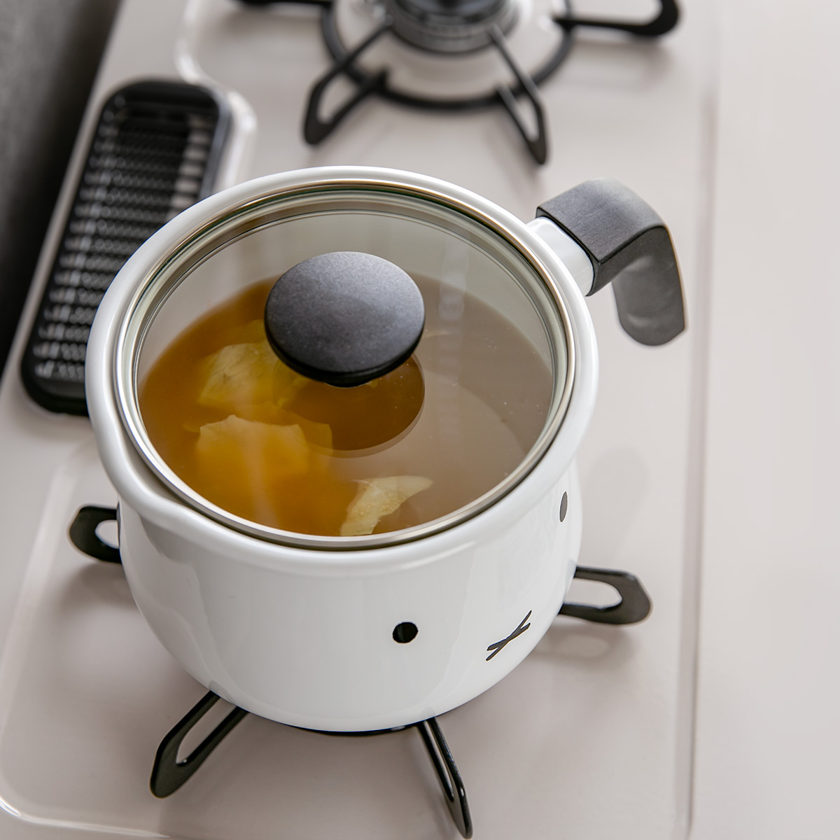 miffyface Series マルチポット 16cm IH対応 富士ホーロー ミッフィー