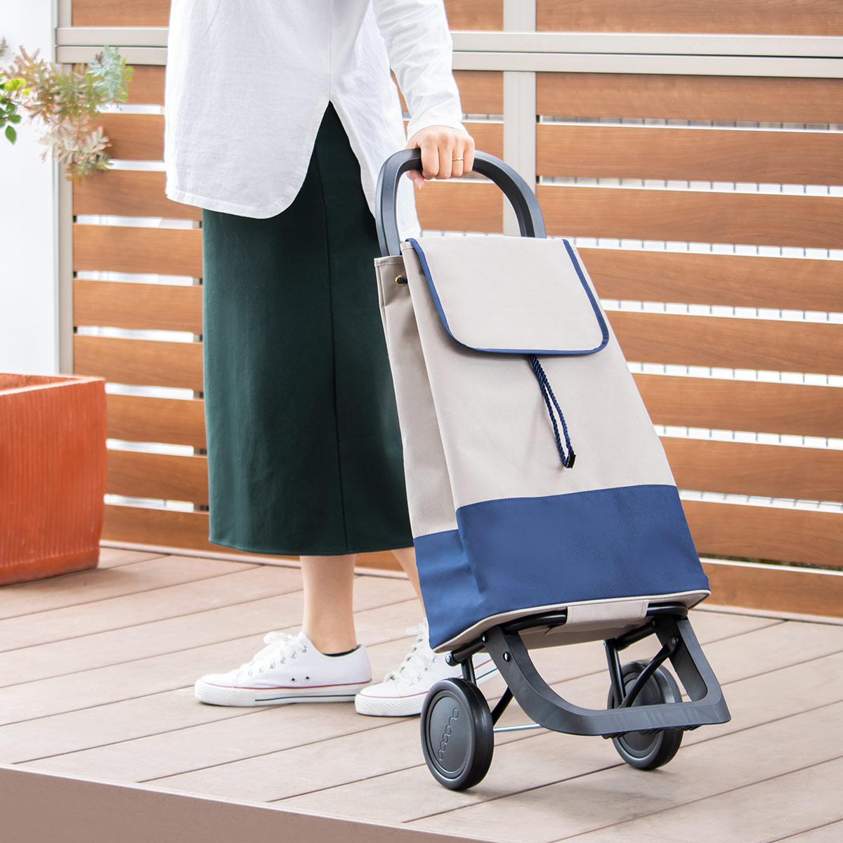 ショッピングカート cocoro 折りたたみ プルミエカート 軽量 33L