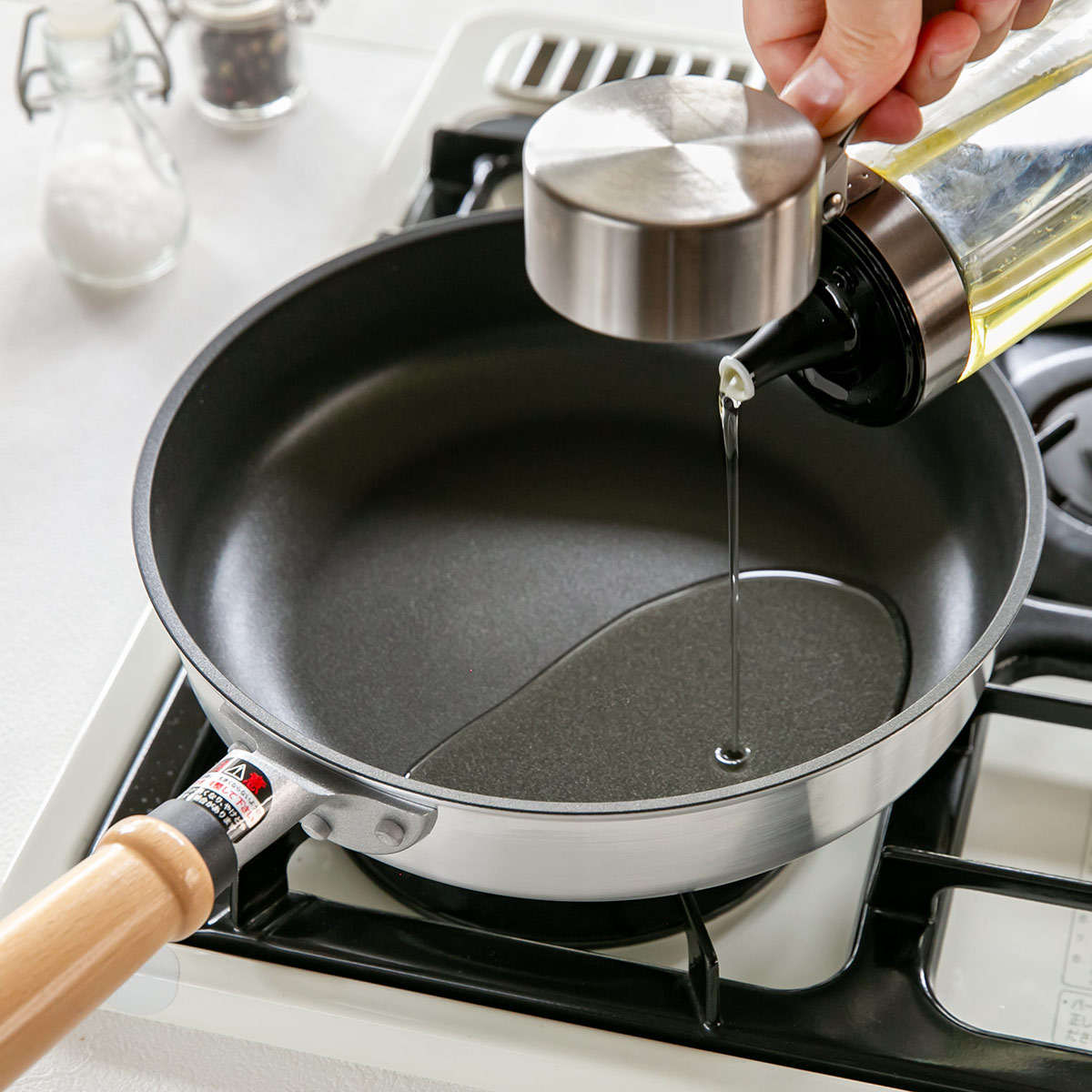 北陸アルミニウム フライパン 22cm ガス火専用 新マイスタープレミアム