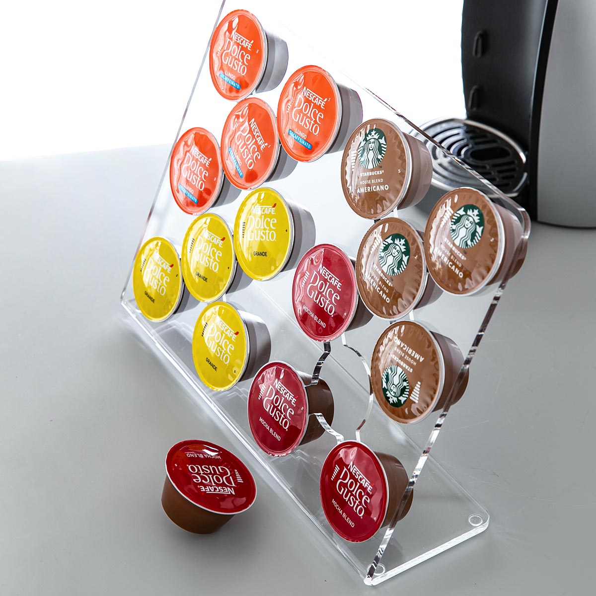 Trytec 特典付き コーヒーカプセルスタンド 16個収納 amenist