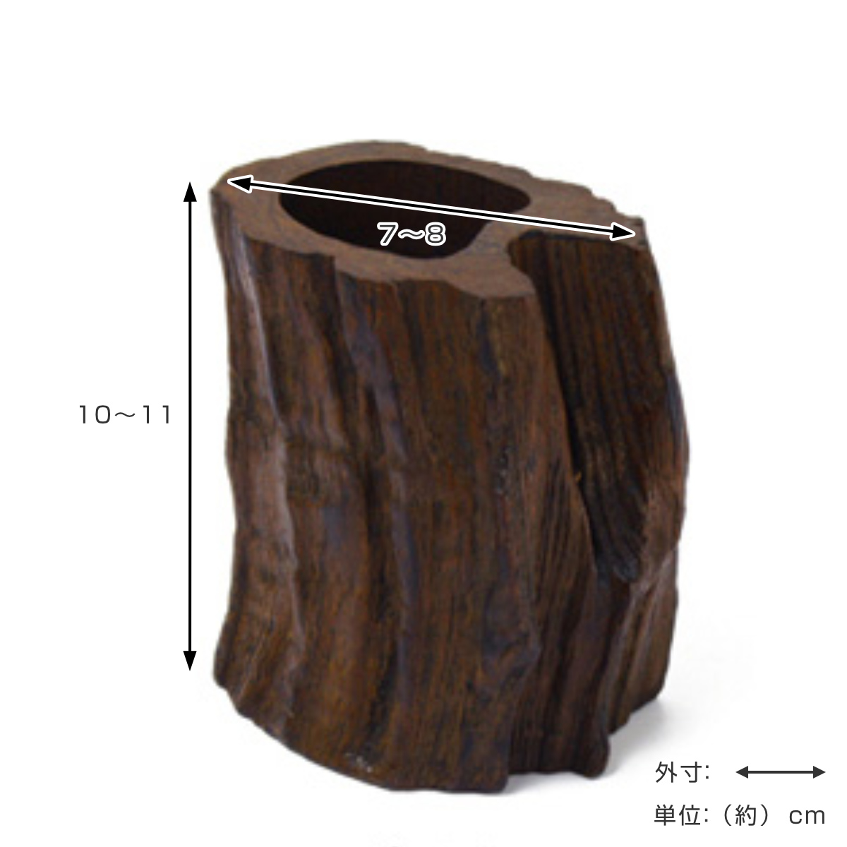 ペンスタンド チーク製 木製 ( ペン立て 収...の詳細画像1
