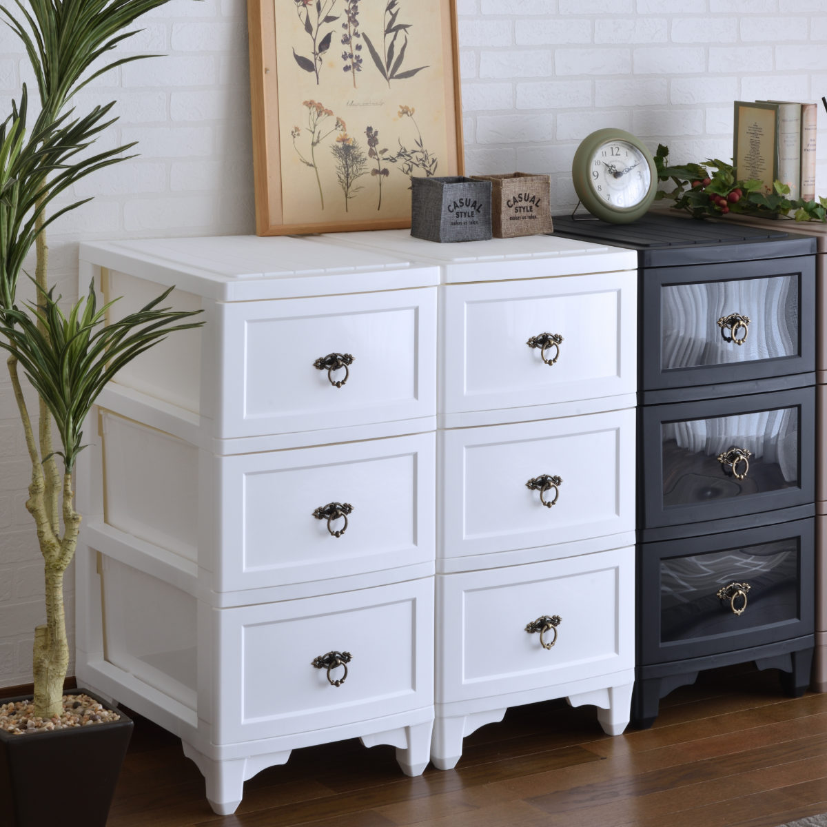 チェスト カドリー 3段 （ 収納ケース タンス 引き出し プラスチック