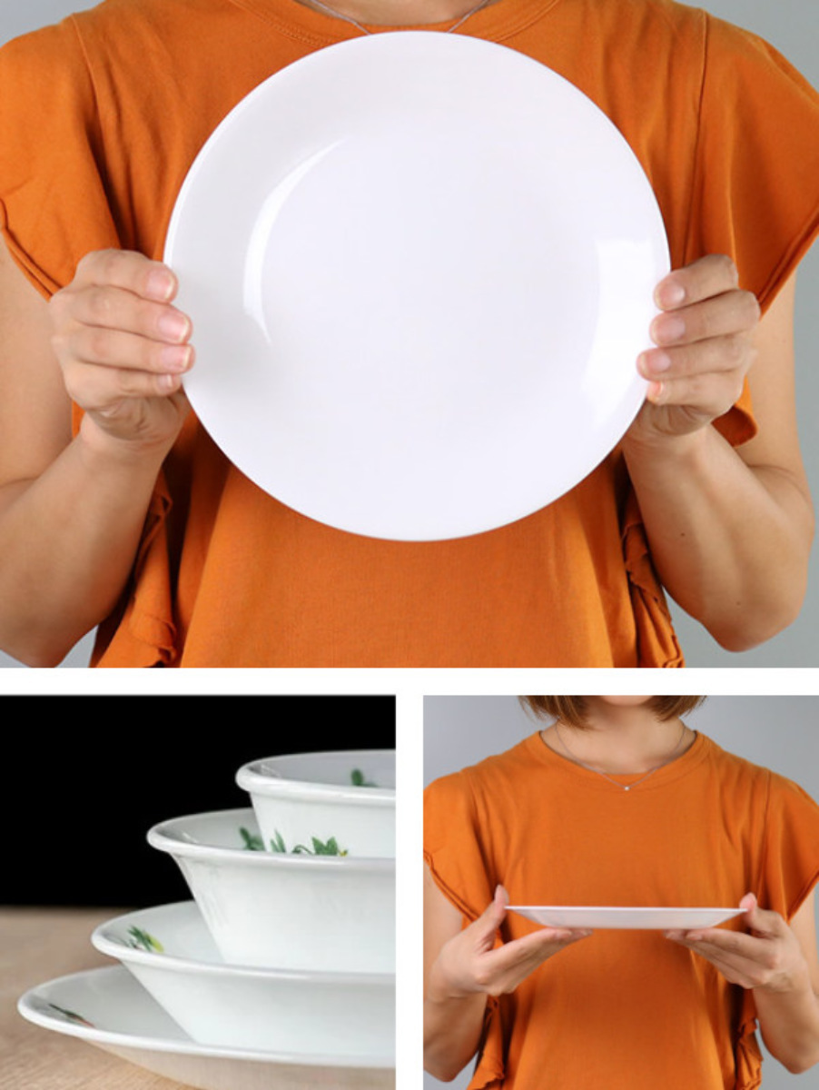 プレート 21.5cm CORELLE コレール 強化ガラス 同柄5枚セット （ 食洗 