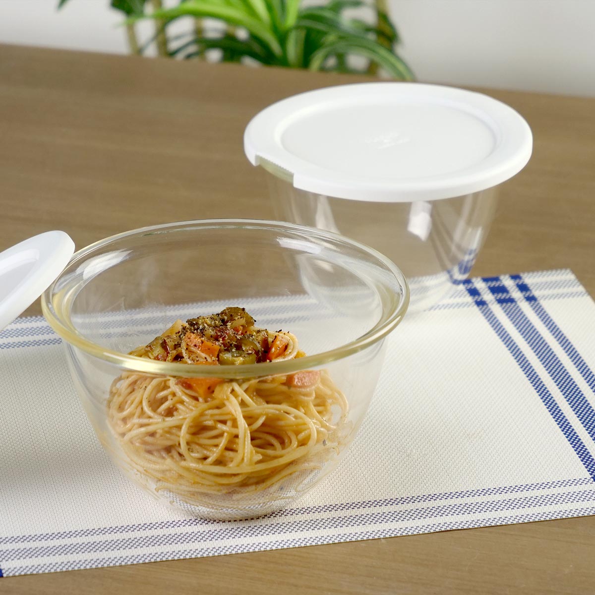 HARIO（ハリオ） 耐熱ガラス製ボウル 2個セット 電子レンジ対応 食洗機