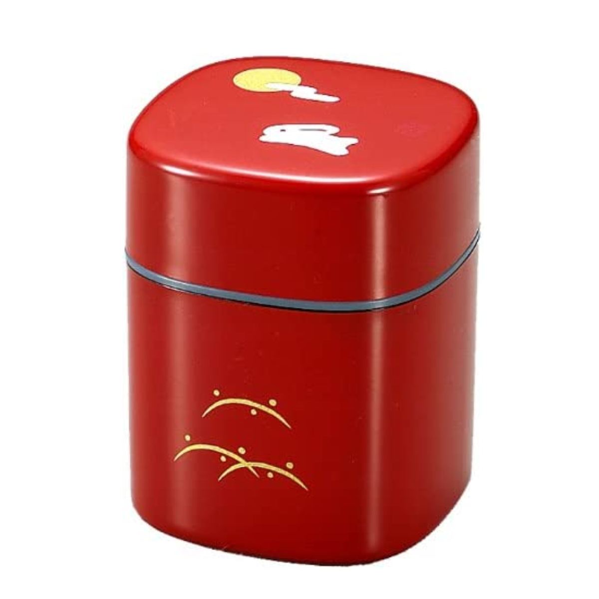 手付茶入　赤膚茶入　瓢箪型赤膚印無名　柏？　保存箱　MA267 茶筒 – HAKOYA