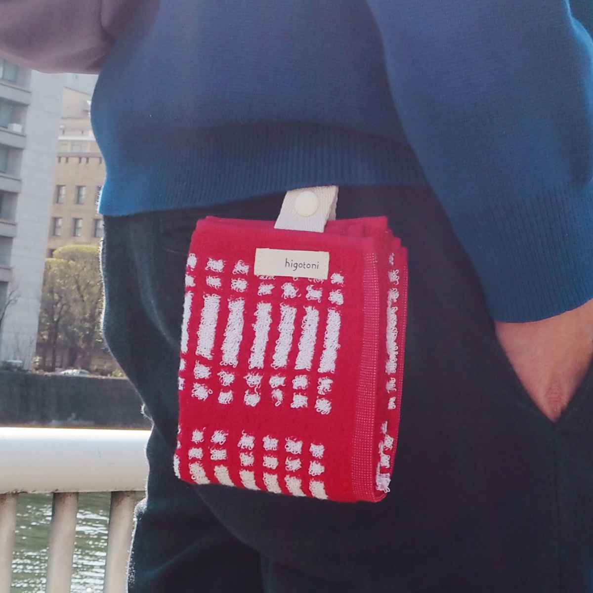 ハンドタオル Mikketa 25×40cm 身に着けるタオル （ 手拭き タオル