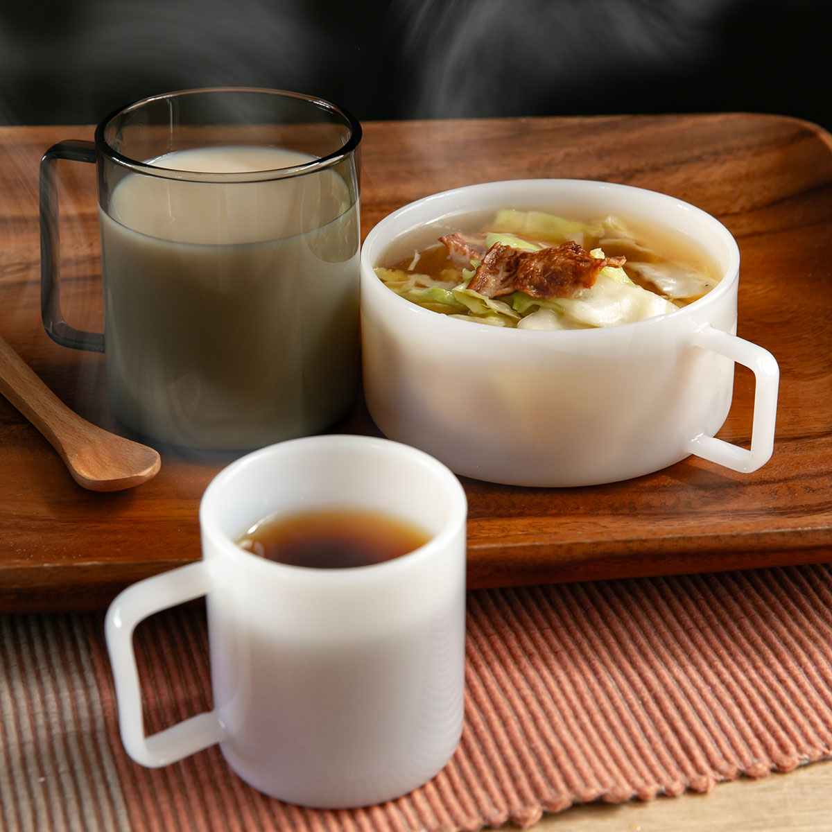 TAMAKI スープカップ 390ml FUFU フフ 耐熱ガラス （ 食洗機対応 電子