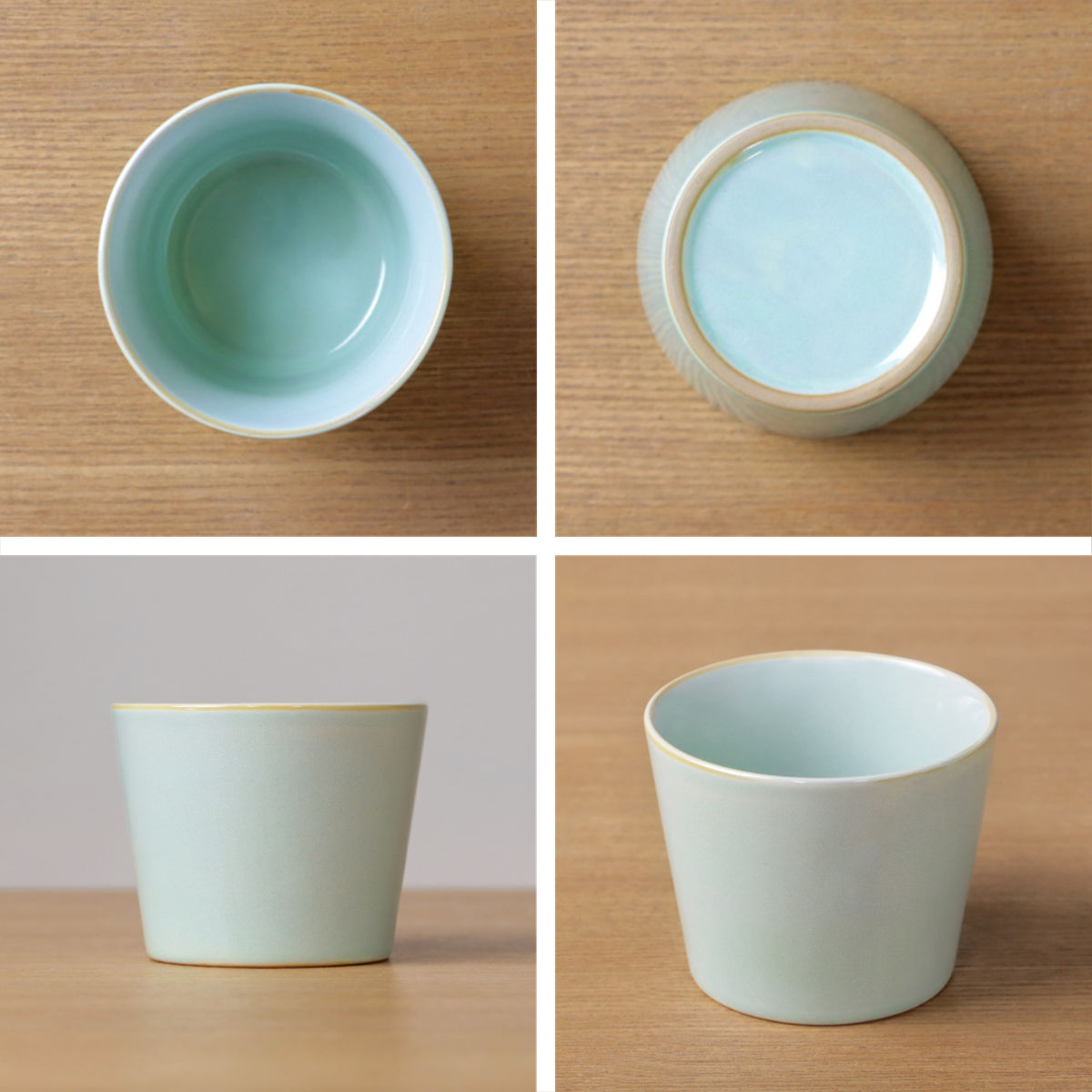 そば猪口 190ml HINATA 陶器 同色4個セット （ 食洗機対応 電子レンジ