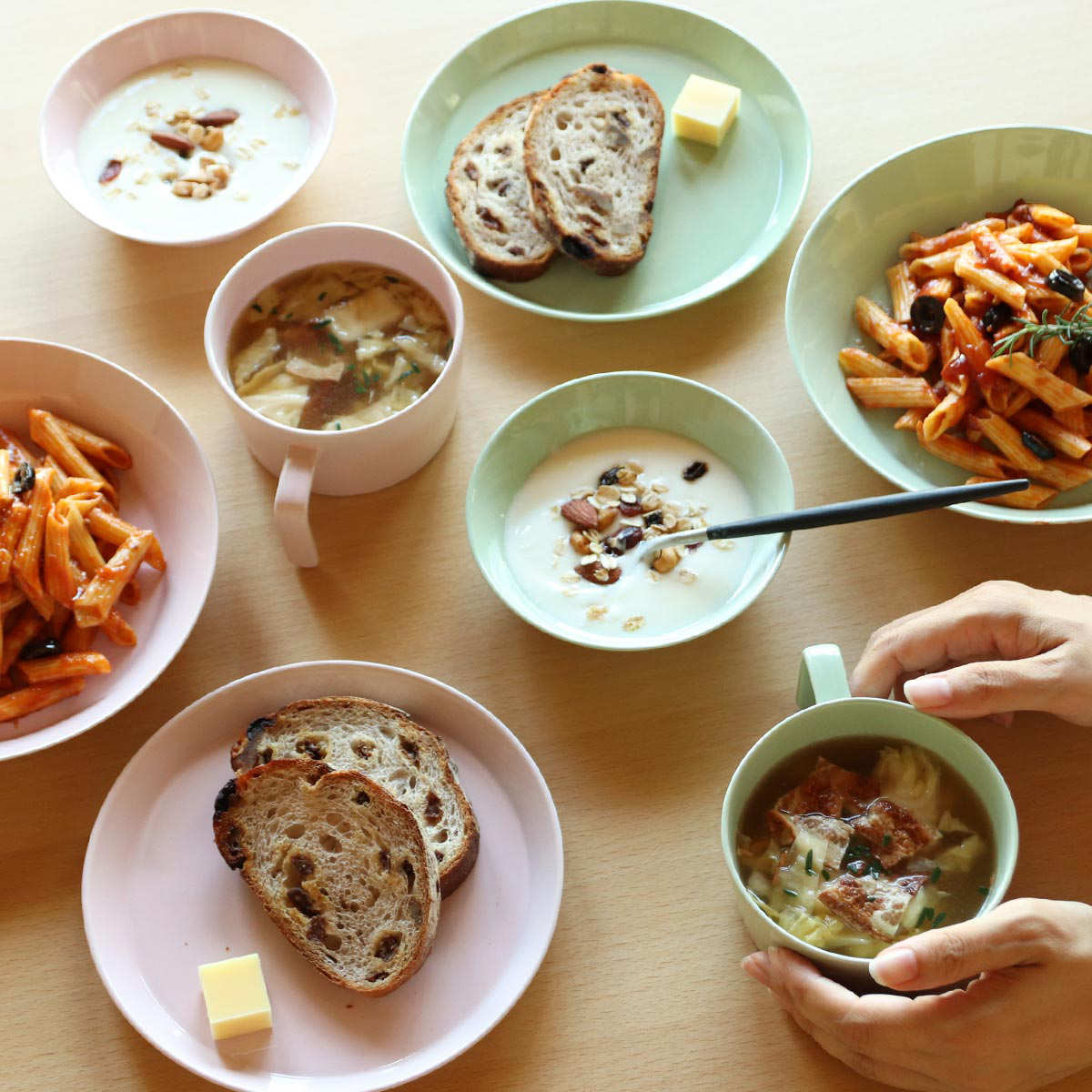 食器 5点セット Luonto ルオント 新生活 磁器 （ 食洗機対応 電子