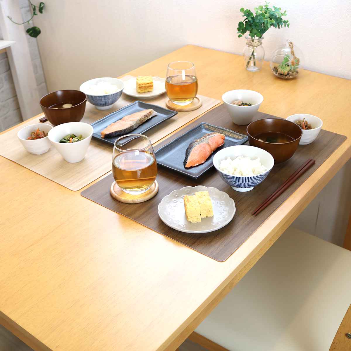 ランチョンマット 50×33cm 大判 木目 ...の詳細画像4