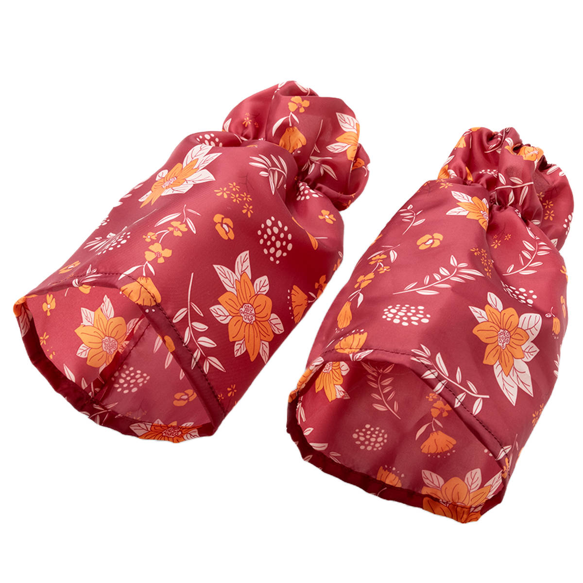 アームカバー 花柄 そで口カバー 小花 （ 日本製 撥水 袖止めバンド 袖