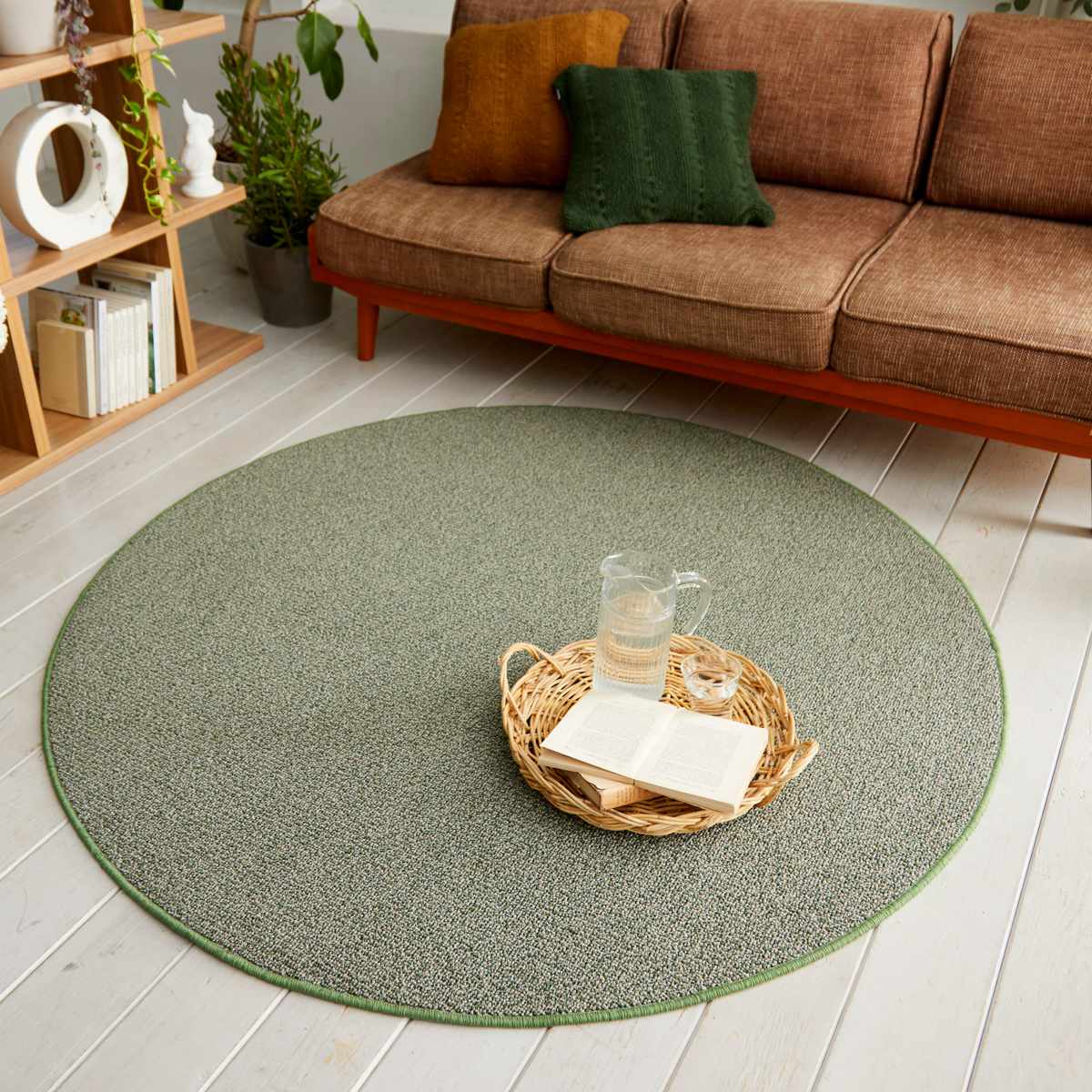 スミノエ ラグ 円形 フォルテ 150×150cm 防ダニ アレルブロック