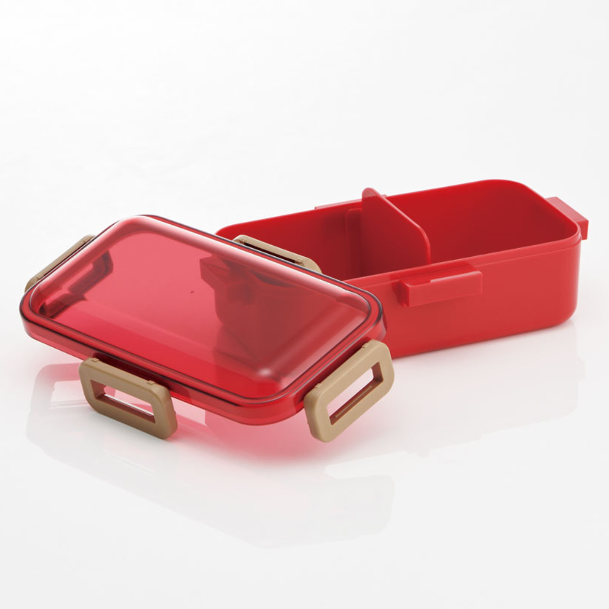 スケーター 弁当箱 抗菌ふわっと弁当箱 1段 530ml （ チェリーレッド