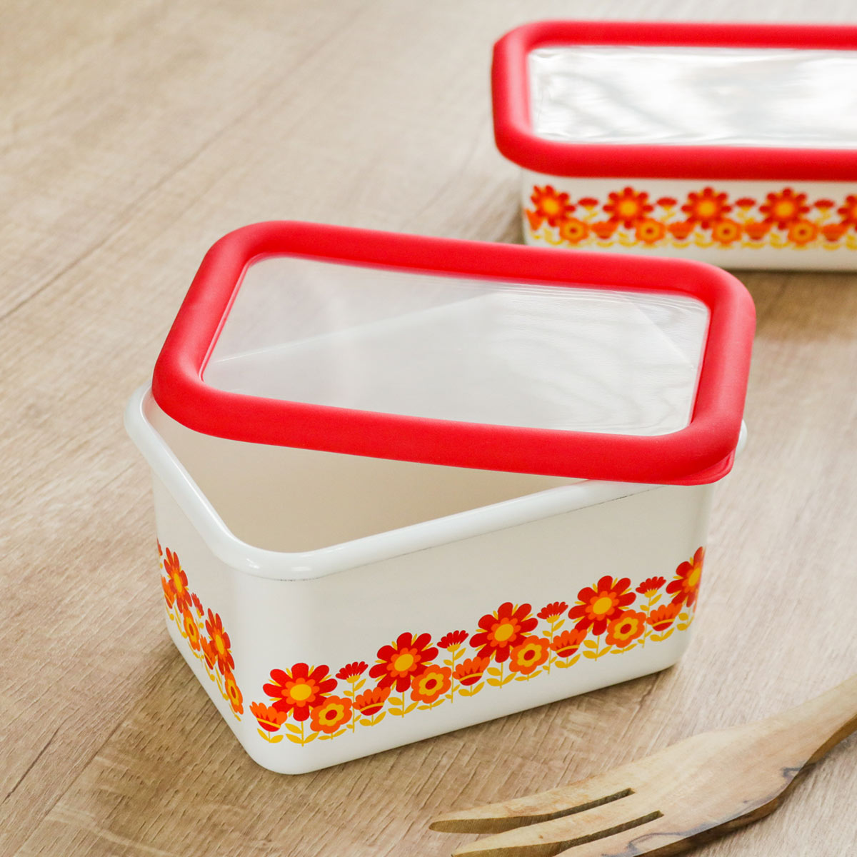 Honey Ware 保存容器 700ml メモリーズ 深型角容器 S HoneyWere