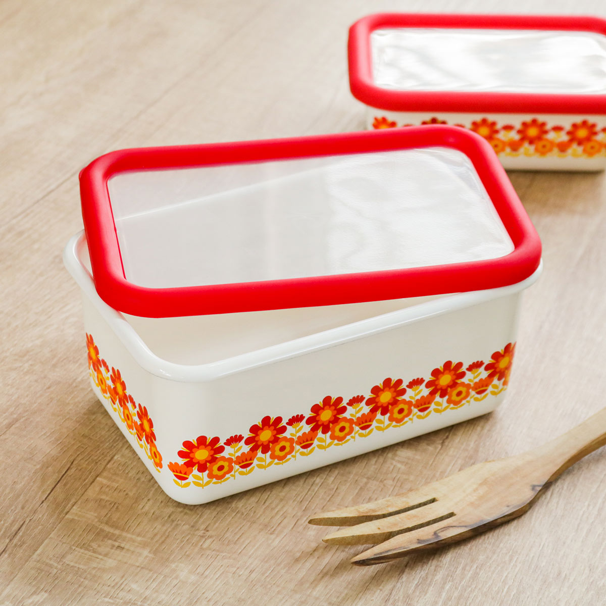 Honey Ware 保存容器 1.12L メモリーズ 深型角容器 M HoneyWere