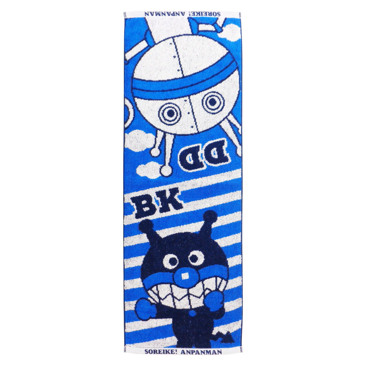 スポーツタオル スリムタオル ばいきんまん だだんだん 28×80cm