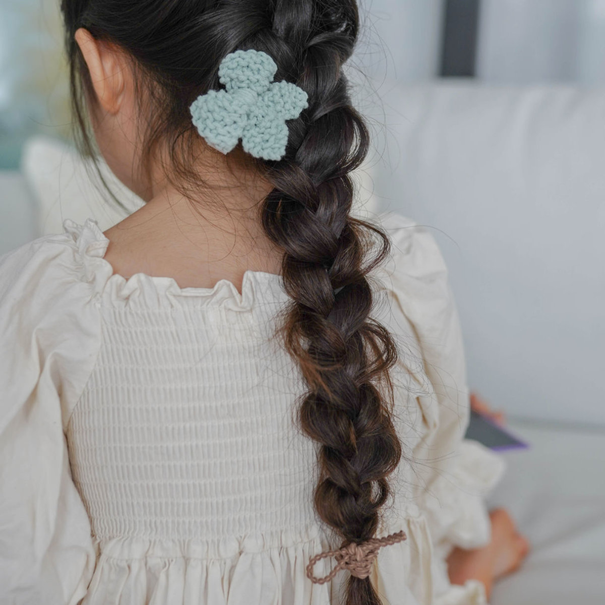 lien de famille（リヤンドファミーユ） ヘアクリップ ニットリボン