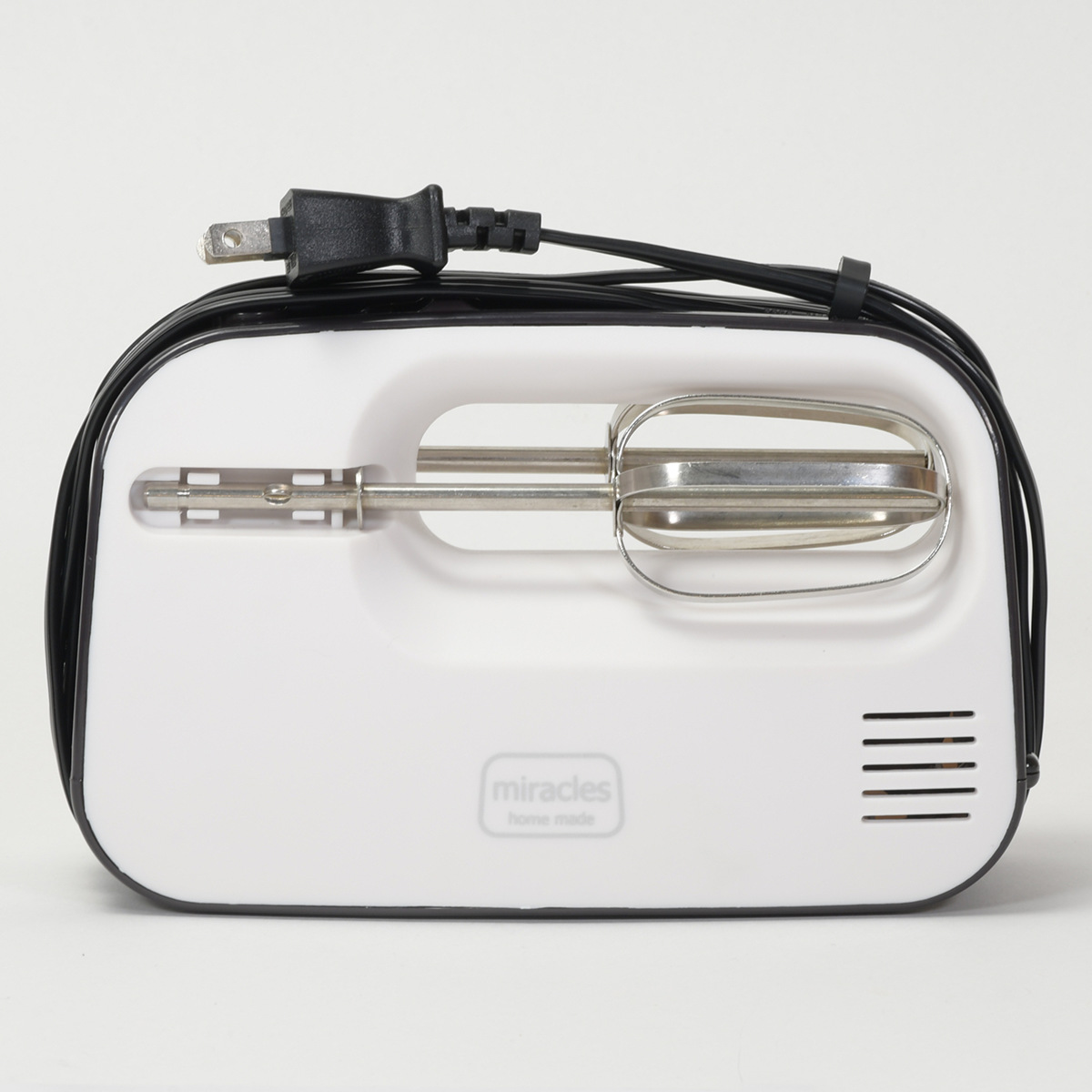 電動ハンドミキサー 3段階スピード調整 ミラクルス2 泡立て器 ( 電動ミキサー 電動泡立て器 ホイッパー ビーター 泡だて器 キッチン家電 )
