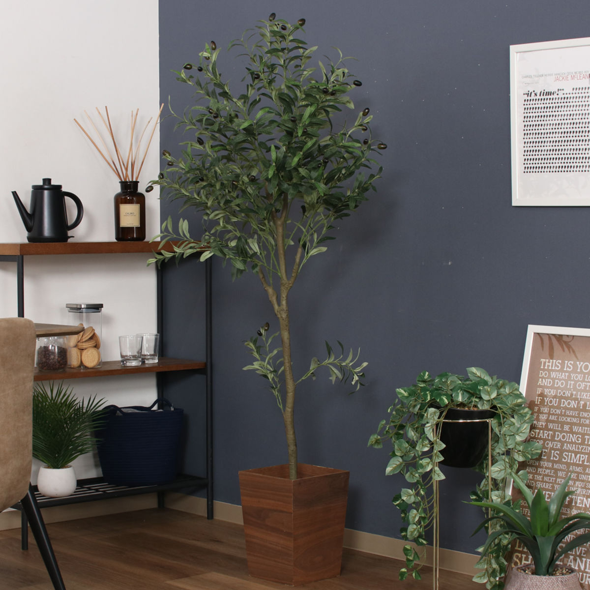 不二貿易（Fuji Boeki） フェイクグリーン オリーブ 高さ150cm