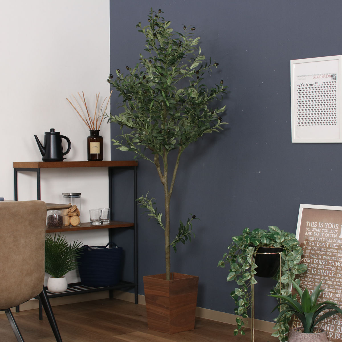 不二貿易（Fuji Boeki） フェイクグリーン オリーブ 高さ180cm