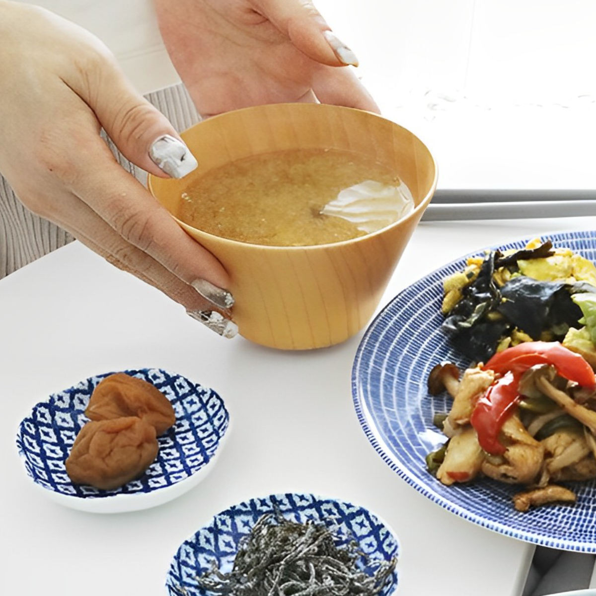 ボウル スクエア 12.5cm M WAN 木製 （ サラダボウル シリアルボウル