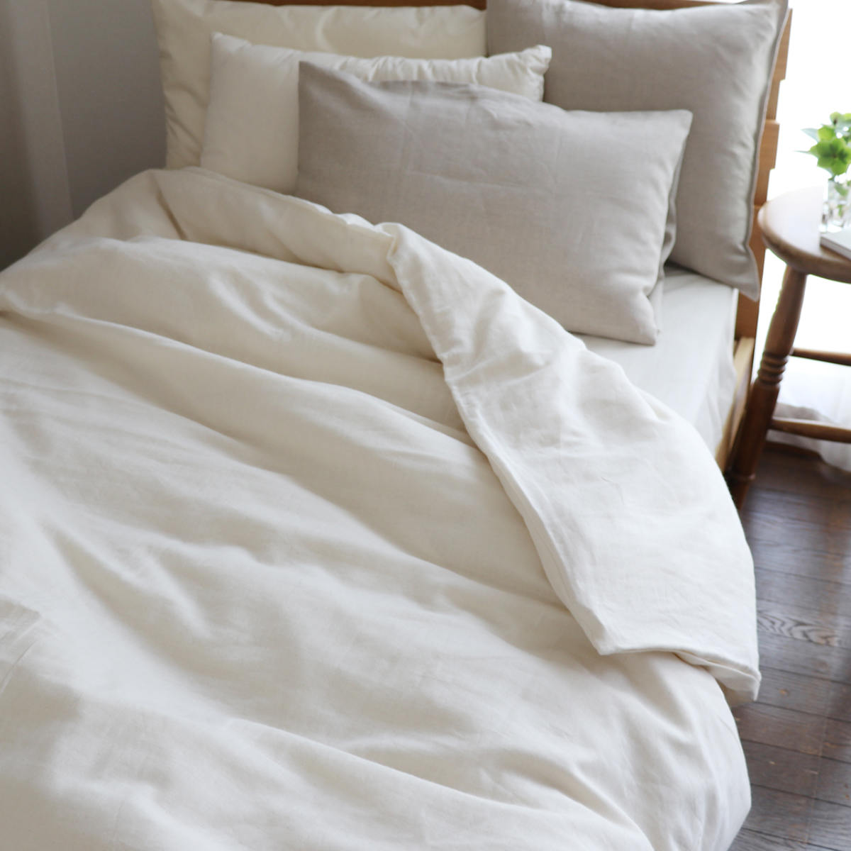 掛け布団カバー シングル オーガニックコットン 綿100％ 日本製