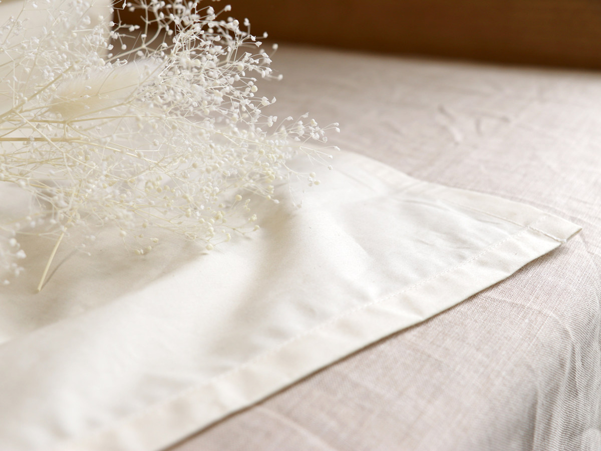 敷シーツ 防ダニ 綿100％ 高密度 ダブル 日本製 （ シーツ フラット