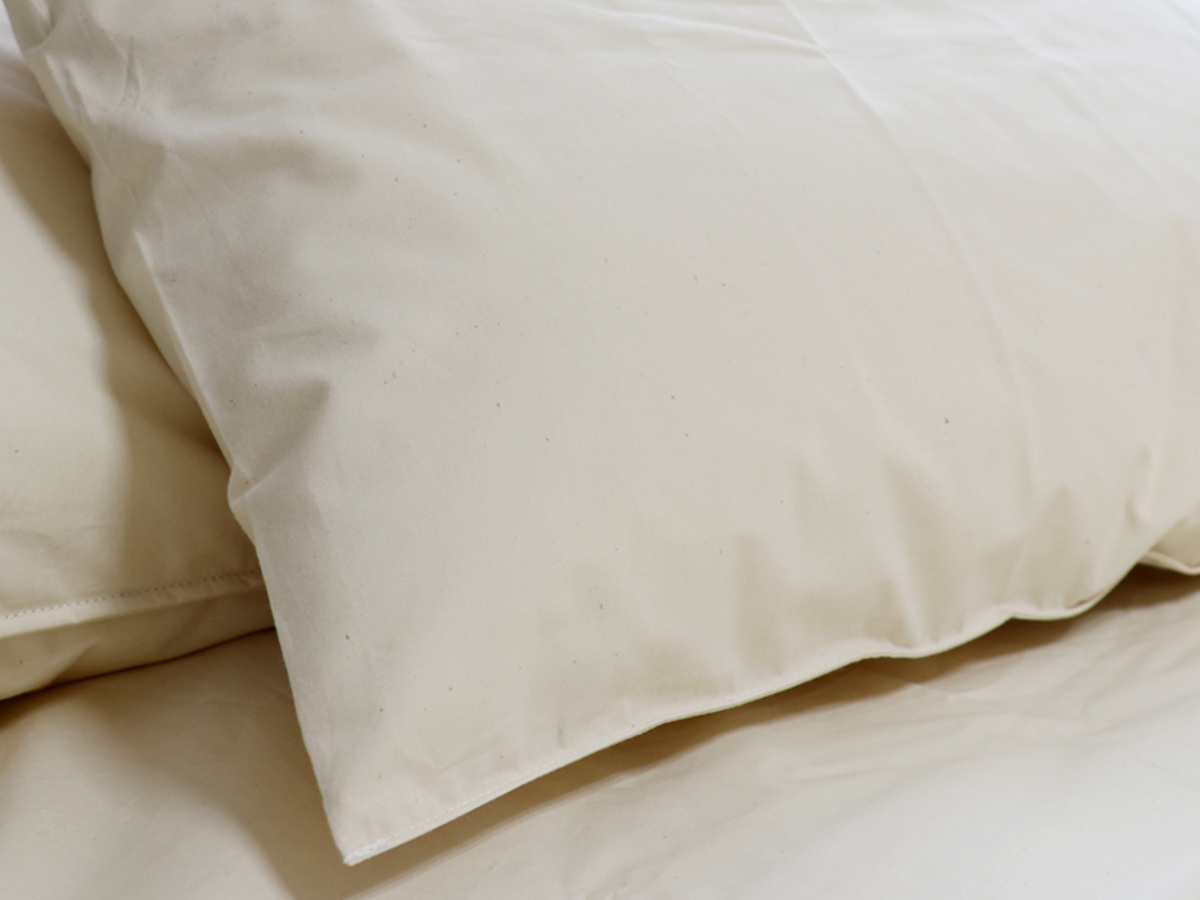 枕カバー 2枚入 防ダニ 綿100％ 高密度 35×55cm用 日本製 （ 枕 カバー