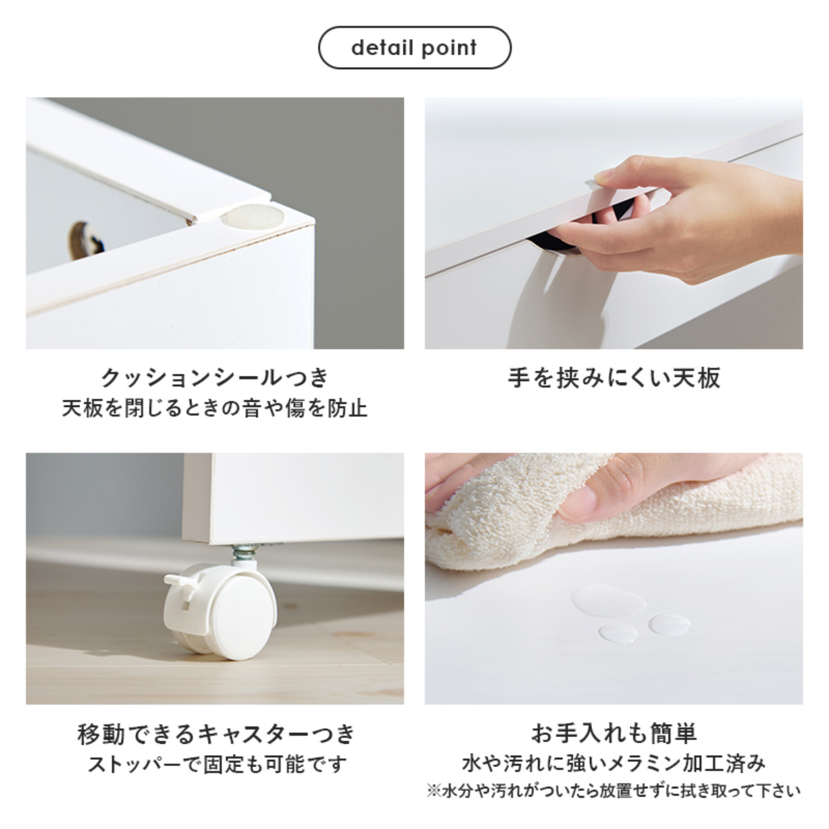 HAGiHARA（萩原） ドレッサー ワゴン 幅48〜86cm 伸縮式 ライト付き 