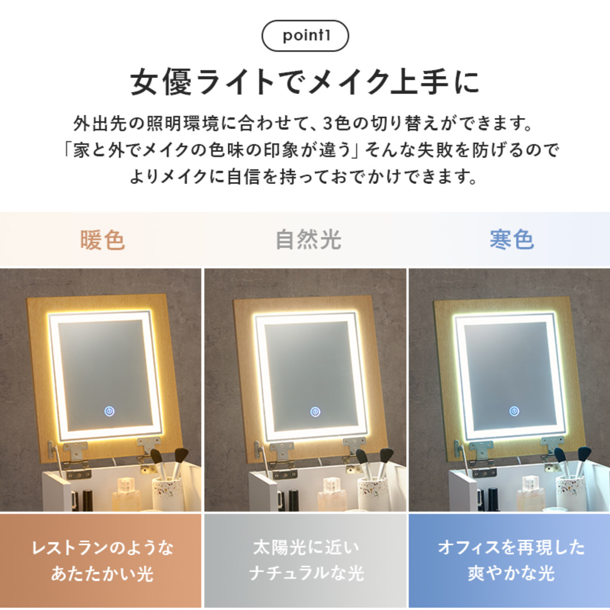 ドレッサー ワゴン 幅30.5〜62cm 折り...の詳細画像4