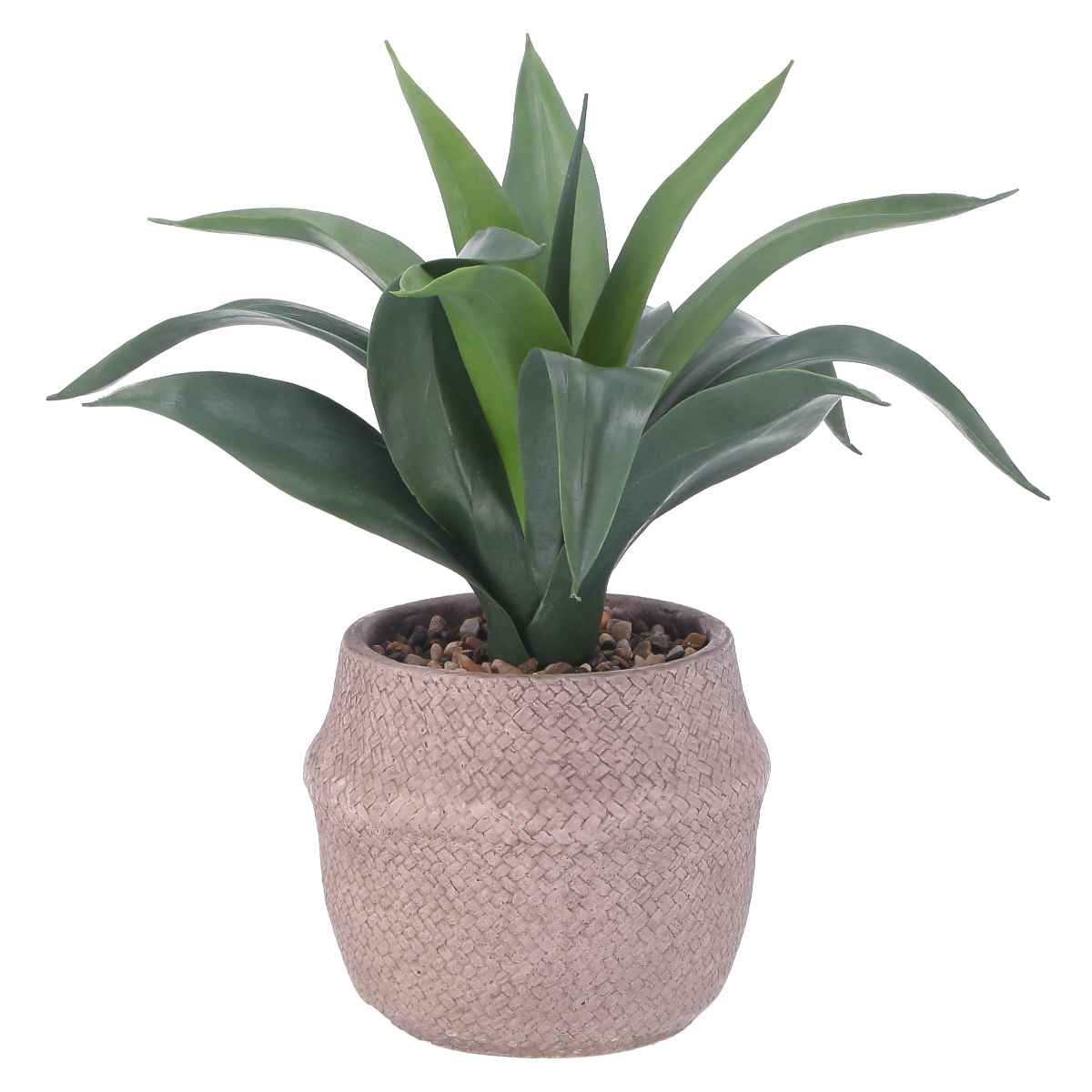 人工観葉植物 不二貿易（Fuji Boeki） フェイクグリーン アガベ 高さ40cm セメント