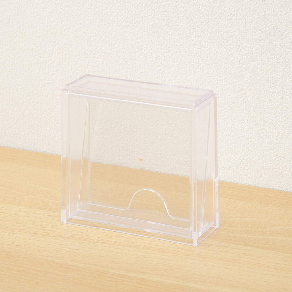 缶バッジディスプレイケース 幅8.1×奥行3.1×高さ7.8cm クリア （ 缶バッチ 缶バッジ 推し 収納ケース 透明 積み重ね バッジ バッチ ディスプレイ 卓上 ） | イノマタ化学 | 15