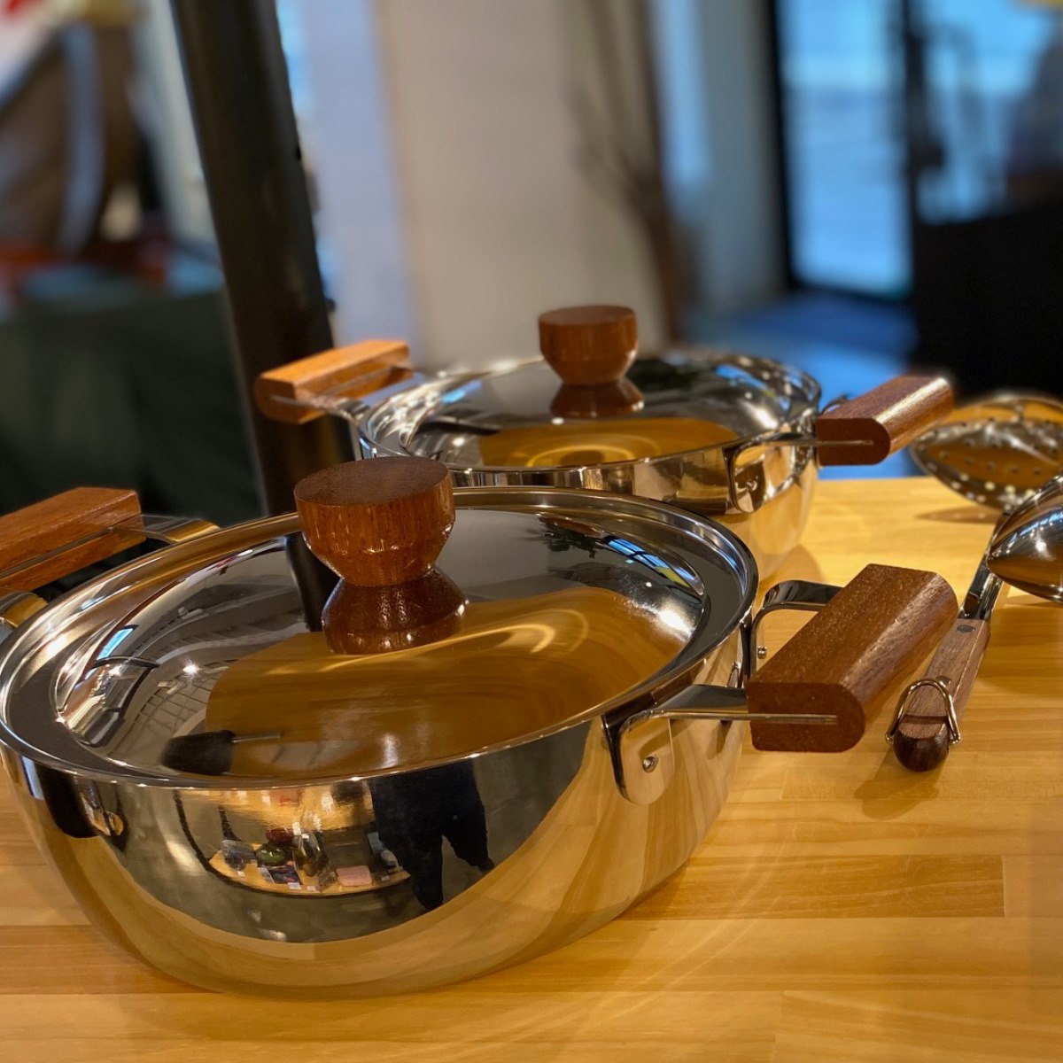 玉虎堂製作所 両手鍋 20cm BENRI鍋 ステンレス製 日本製 （ 燕三条 IH