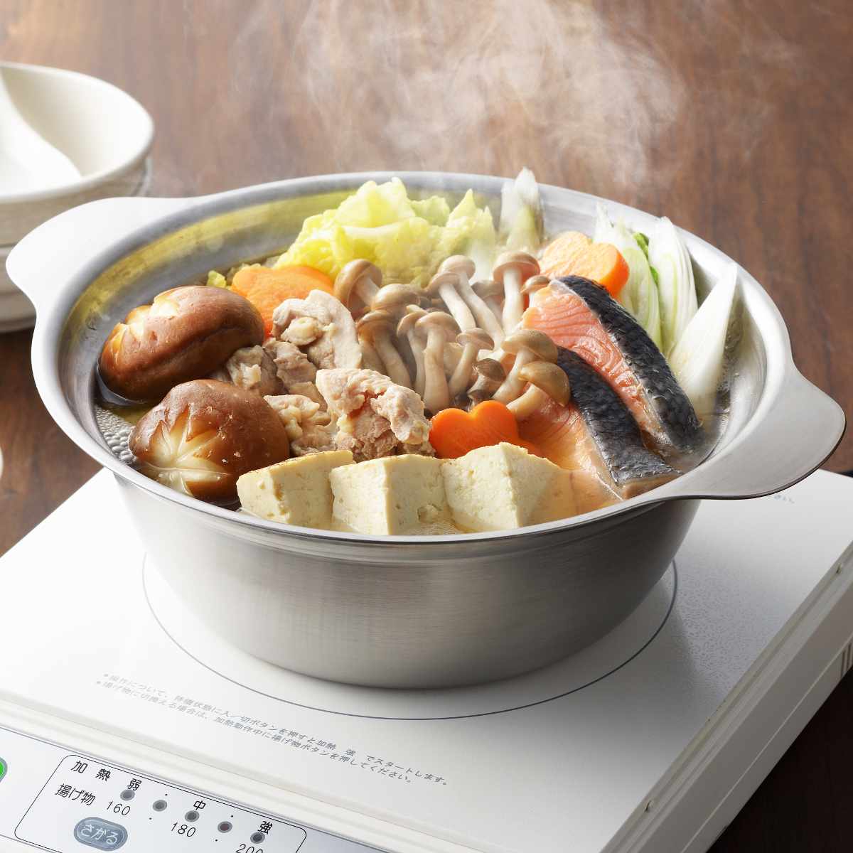 ヨシカワ 両手鍋 18cm IH対応 どんぶり鍋 日本製 （ ガス火対応 両手