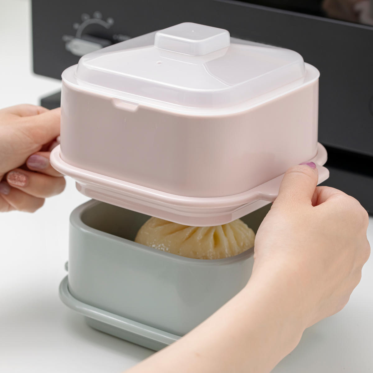 ＆NE クッキングスチーマー Recopo 蒸し器 電子レンジ調理器 （ レンジ