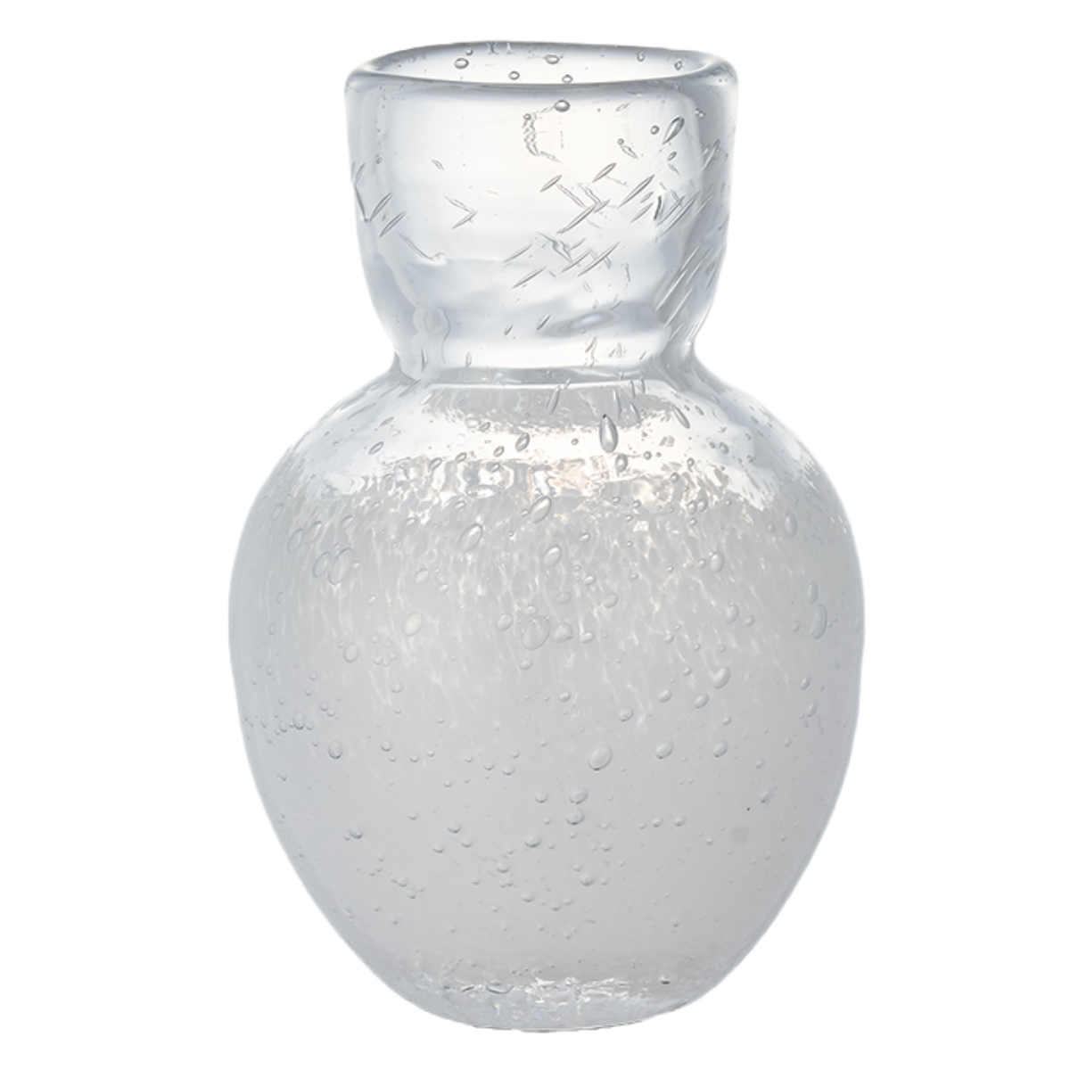 花瓶 DGニキュガラス ガラス 直径9.5×高さ14.5cm （ フラワーベース 花びん 花器 ベース 一輪挿し 花 飾る 手作り 丸 ）