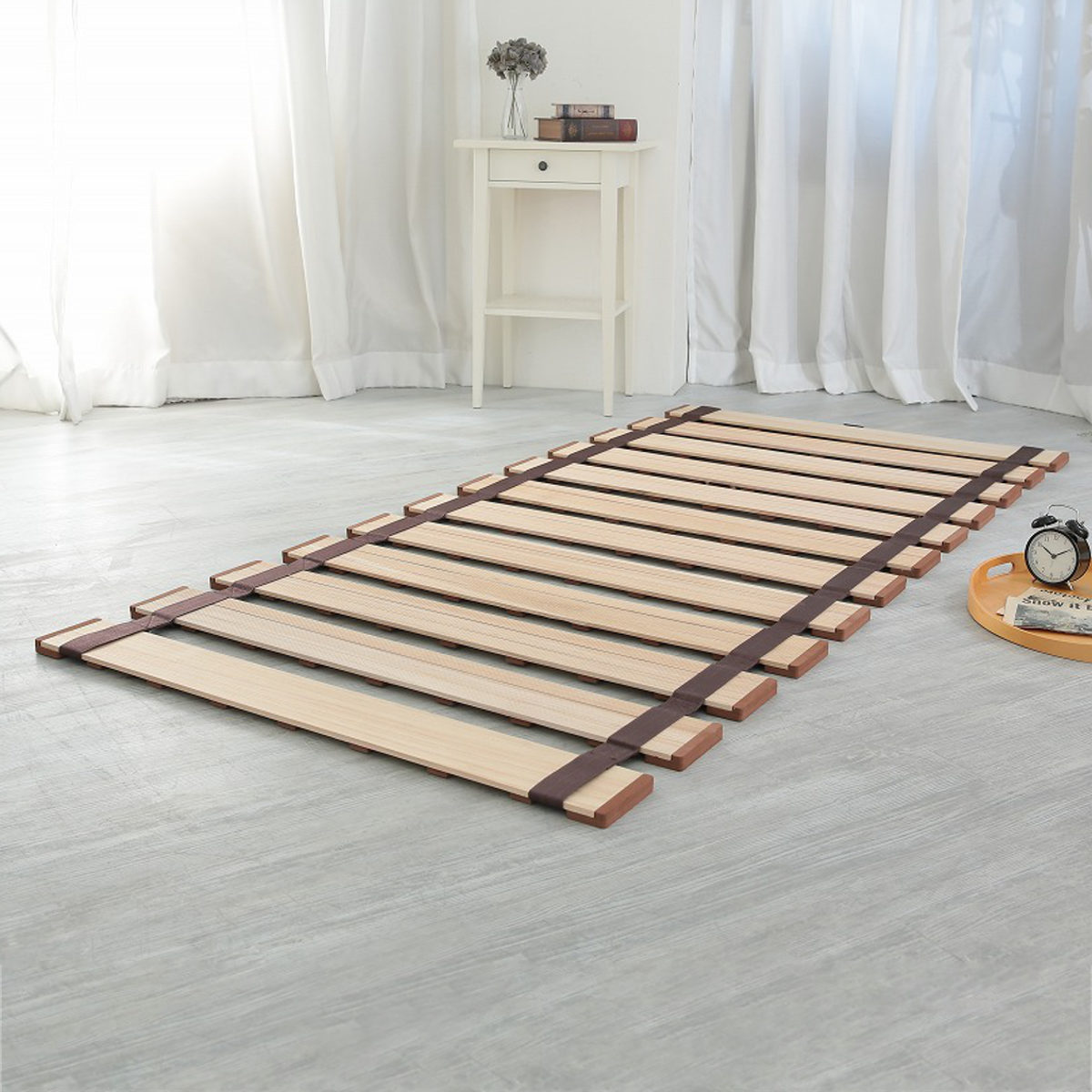 OSMAC すのこベッド ロール式 セミシングル 薄型軽量 天然木 （ スノコ