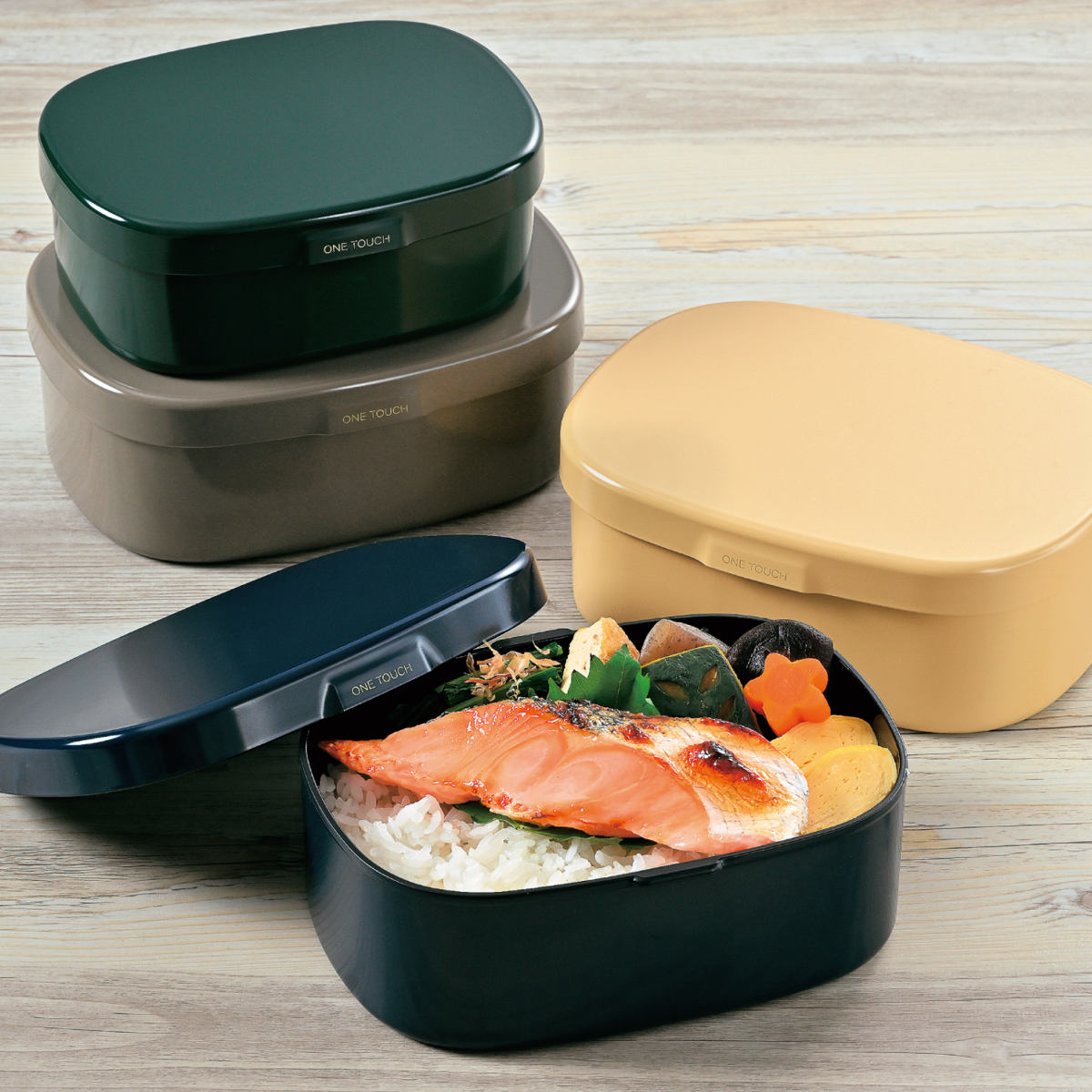 【新品未使用】AfternoonTea 木製蓋 弁当箱 BLACK HAKOYA お弁当箱 さっと洗えるお弁当箱 L 1段 900ml （ 弁当箱 ランチ