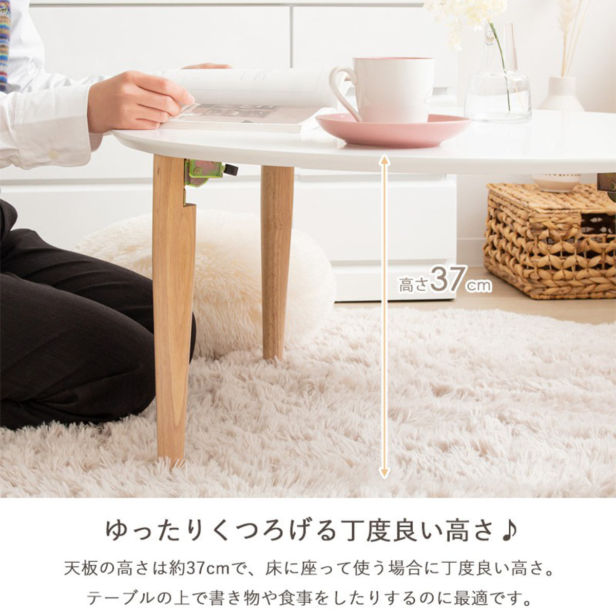 折り畳み ローテーブル 丸テーブル ブルックリン 木製 男前 インダストリアル 折り畳み ローテーブル 丸テーブル ブルックリン 木製 男前